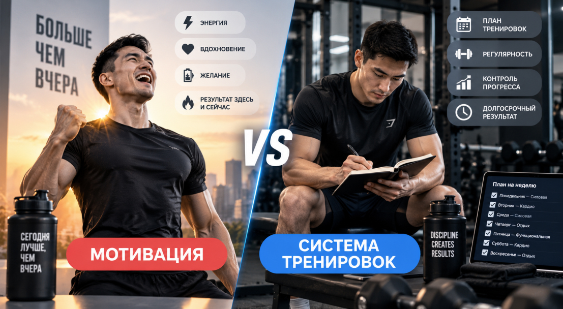 что важнее: мотивация или система тренировок
